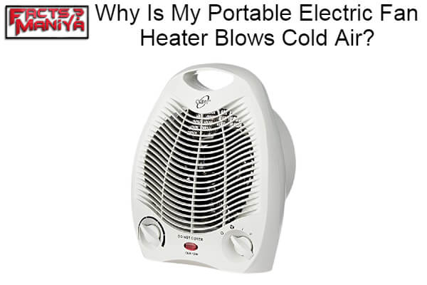 Portable Electric Fan Heater Blows Cold Air