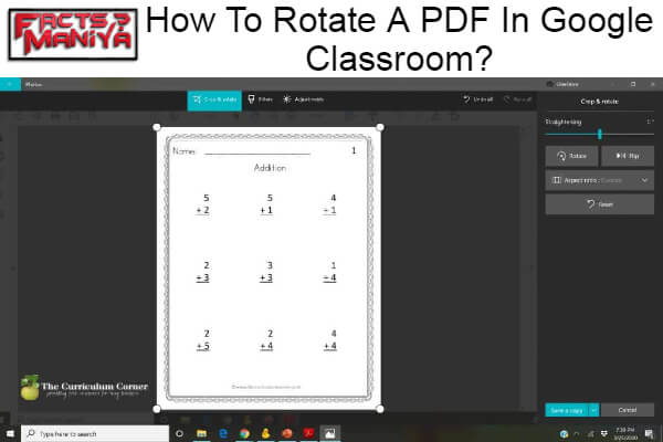 Rotate A PDF In Google Classroom