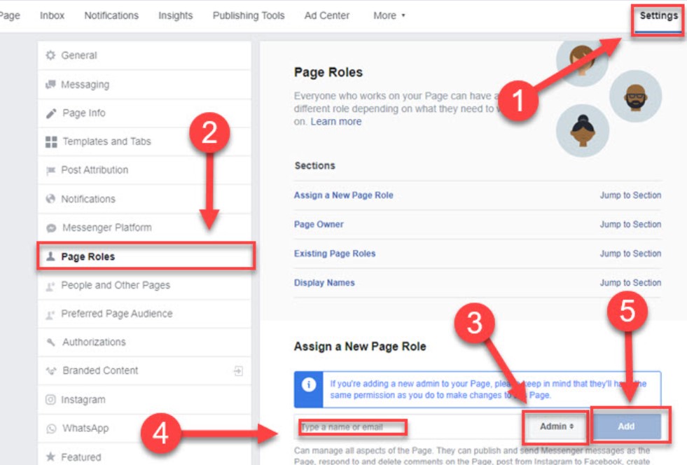 How To Add An Administrator To Facebook