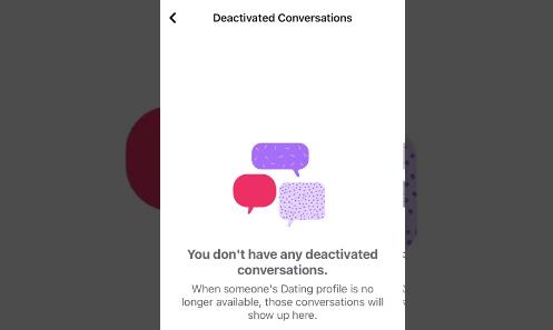 What Are Deactivated Conversations On Facebook Dating?